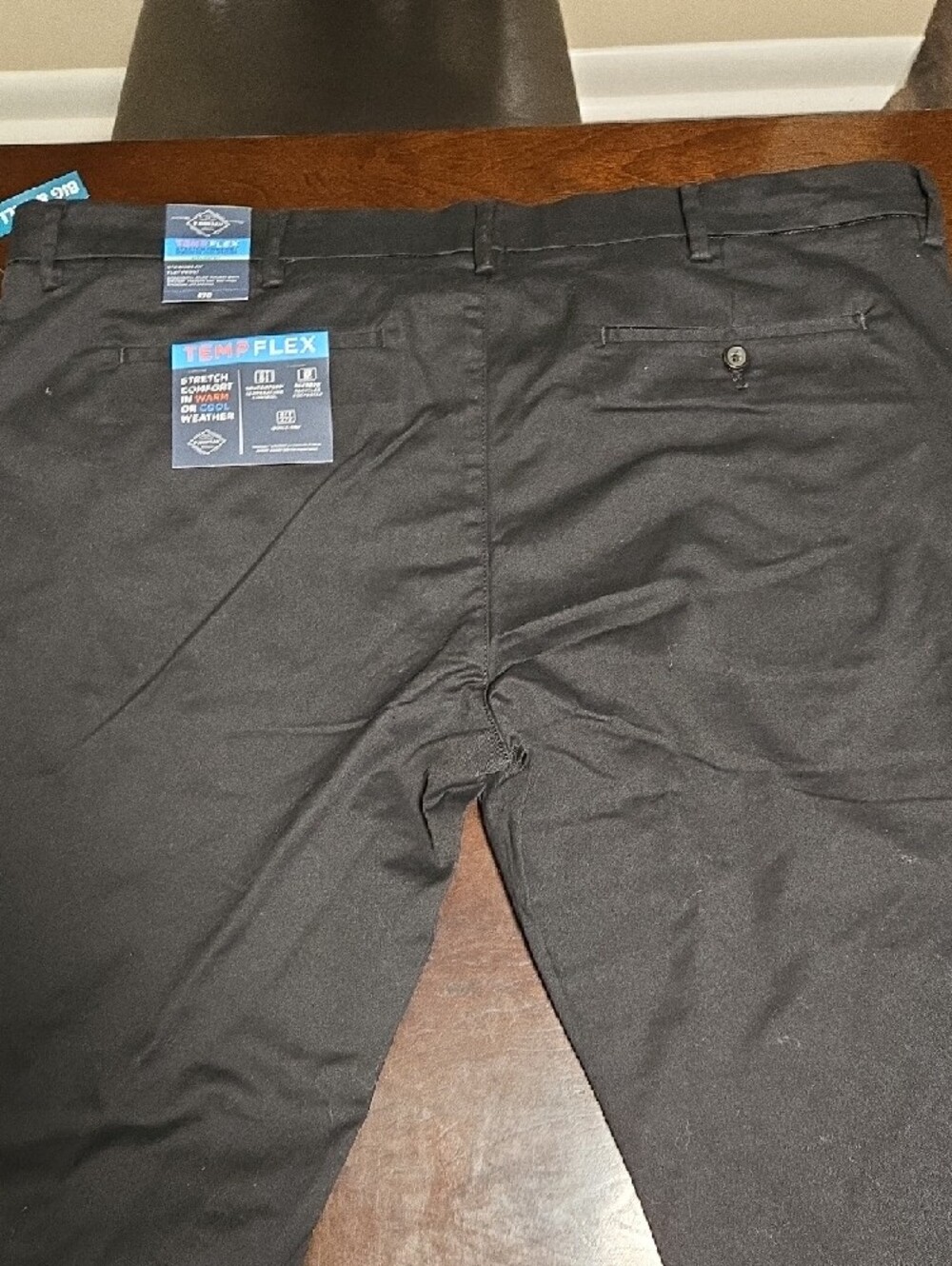St. John's Bay Black TempFlex Men's Chinos - Picture 4 of 4